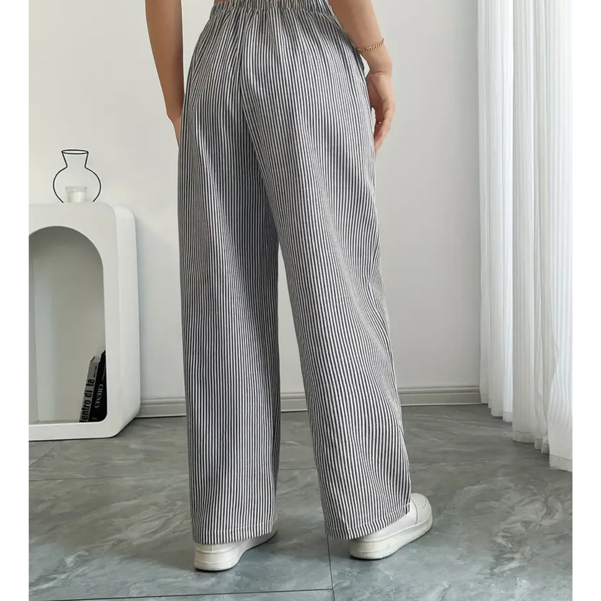 Amber™ | Pantalón de Rayas con Bolsillos