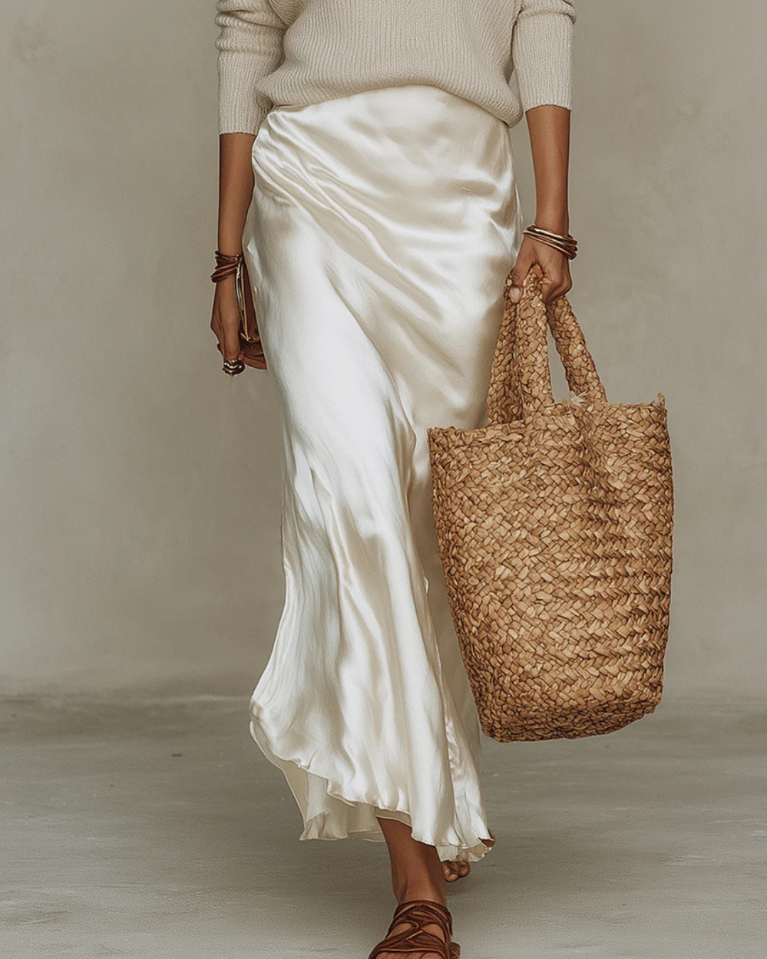 Anaïs – Vestido Midi de Satén Elegante