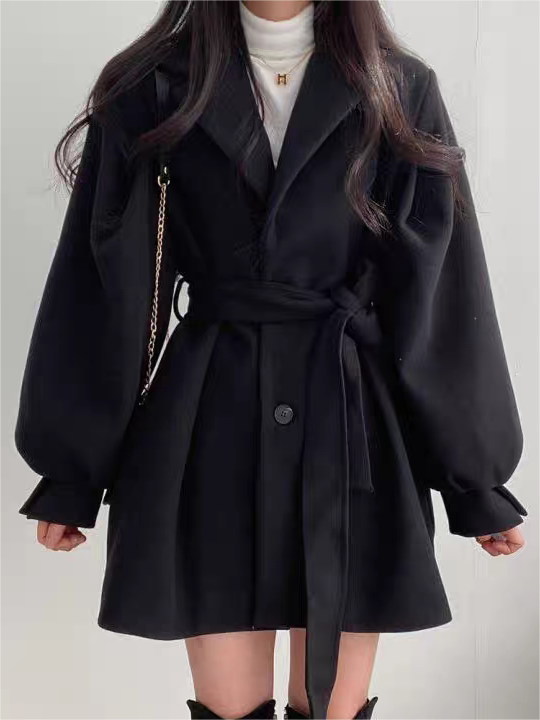 Vestido abrigo Soho con cinturón para mujer