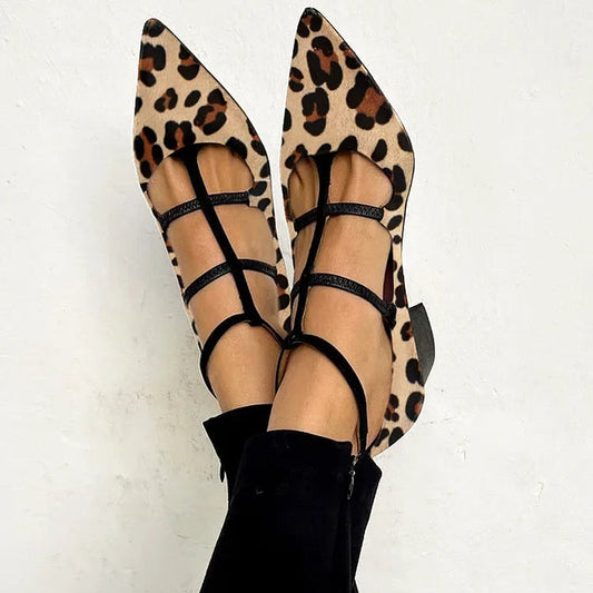 Franca - tacones de piel de  Leopardo