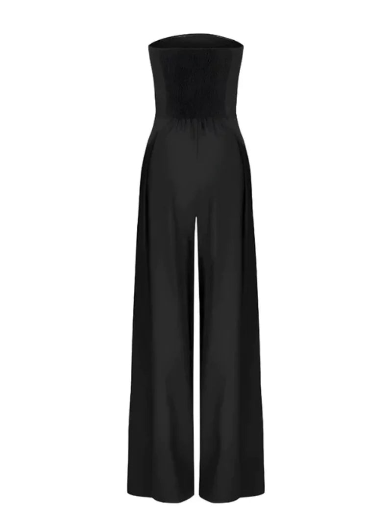 Mono de Mujer Elegante sin Tirantes, Corte Suelto