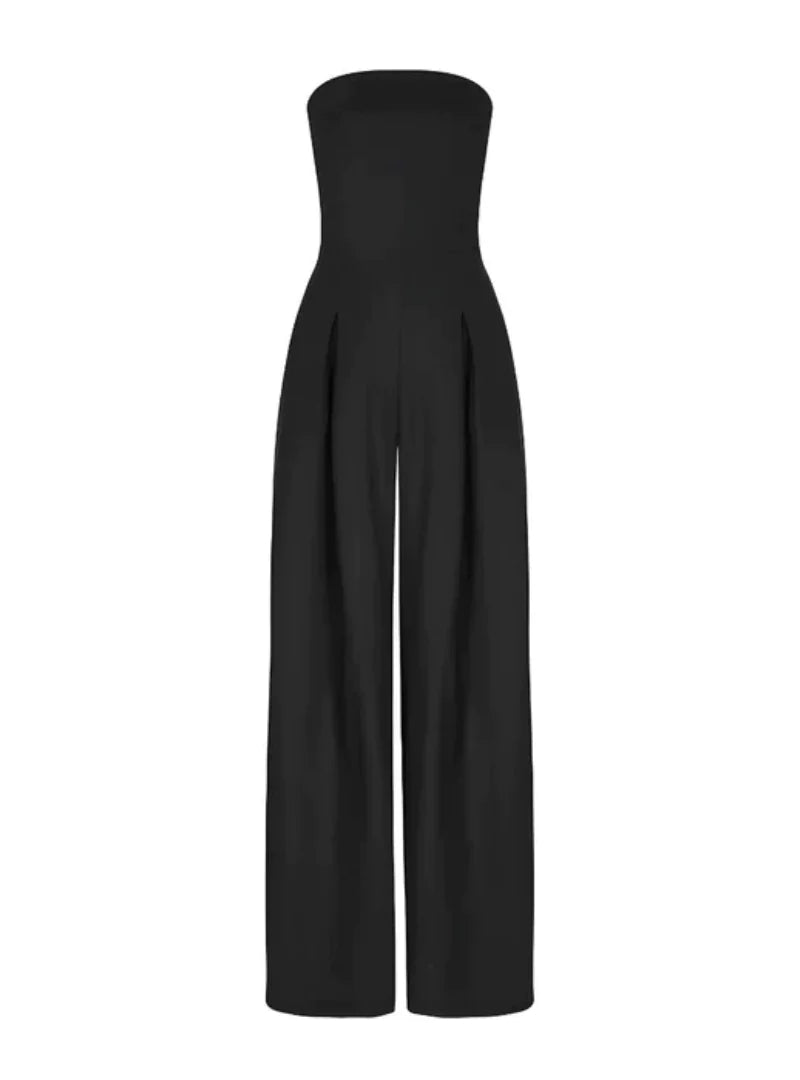 Mono de Mujer Elegante sin Tirantes, Corte Suelto