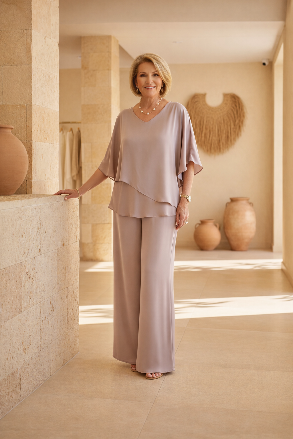 Martha - Conjunto de Pantalón Ancho