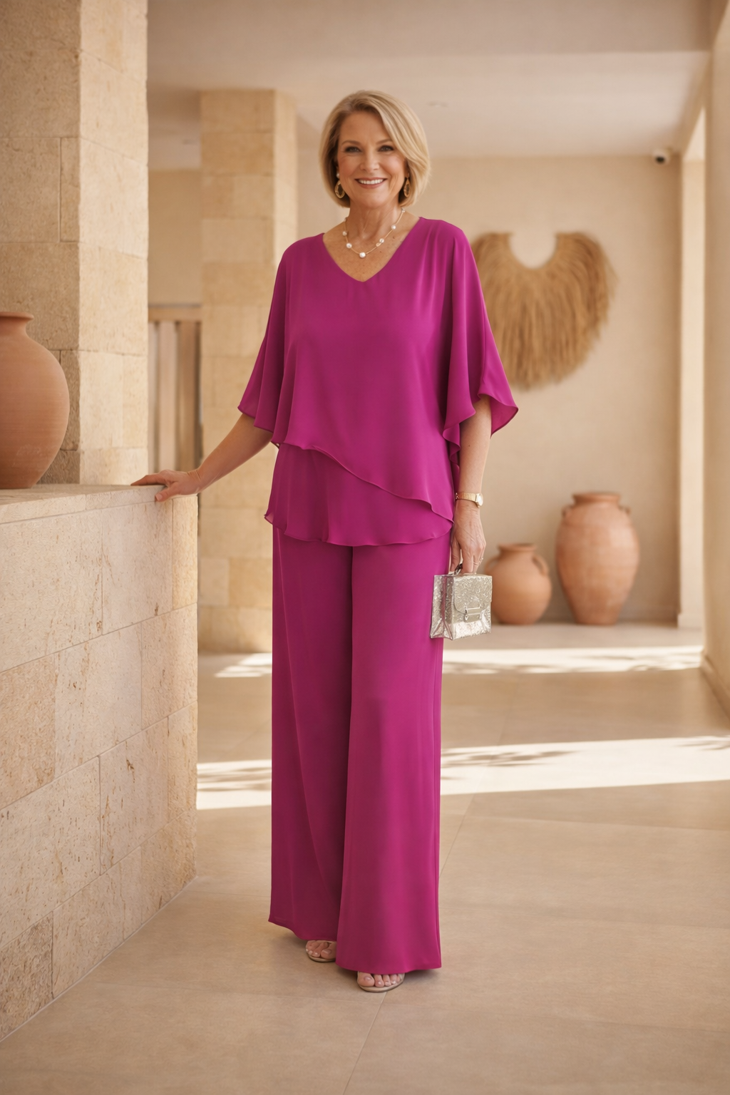 Martha - Conjunto de Pantalón Ancho