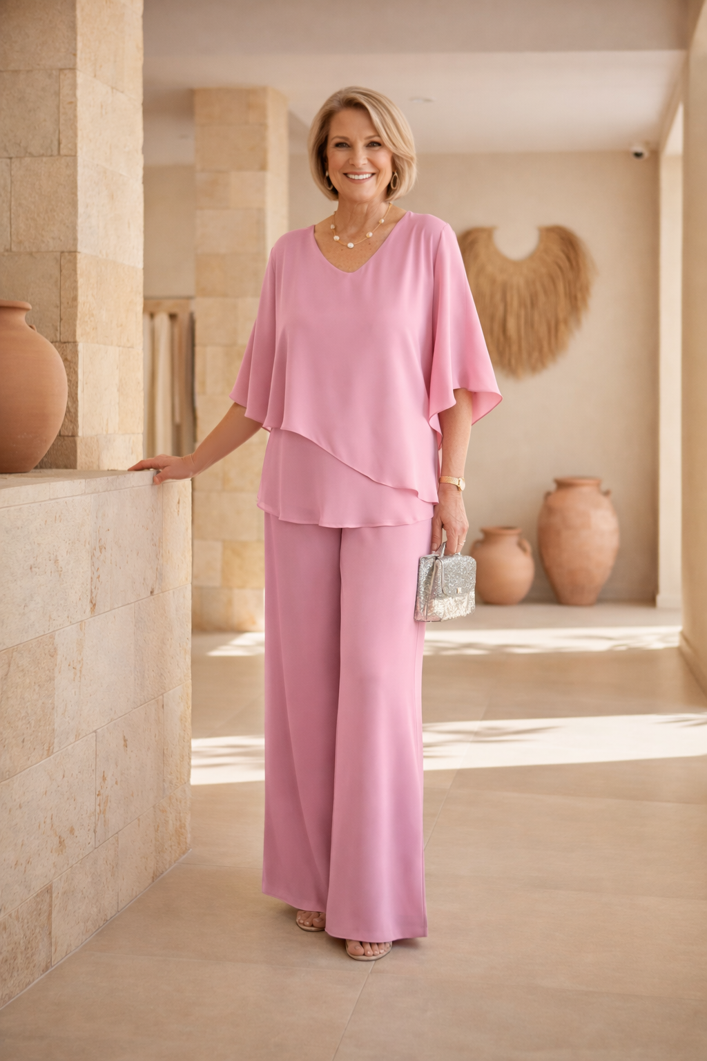 Martha - Conjunto de Pantalón Ancho