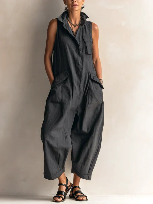 Alessia™ - Mono Cargo Casual sin Mangas